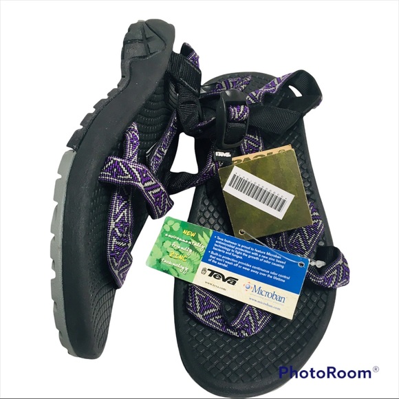 NWT Teva Women's Casual Athletic Hiking Sandals Size 8 Purple/Grey/Black NEW - Picture 10 of 13